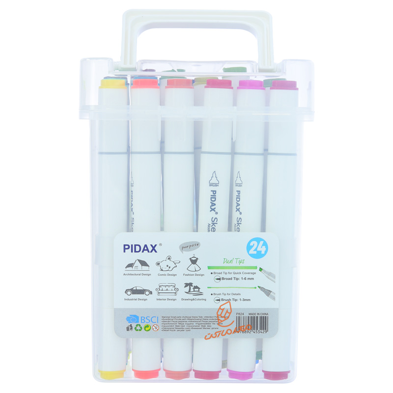 ماژیک راندو 24 رنگ 2 سر کد P824 پیداکس (2).jpg