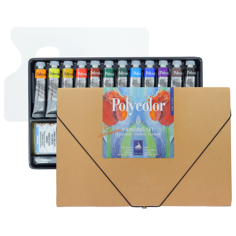 ست اکریلیک 19 تکه پلی کالر مایمری MIIMERI