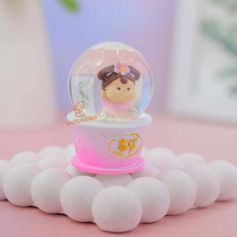 گوی فانتزی چراغ دار 7 سانت مدل فرشته کد D-04 (6).jpg