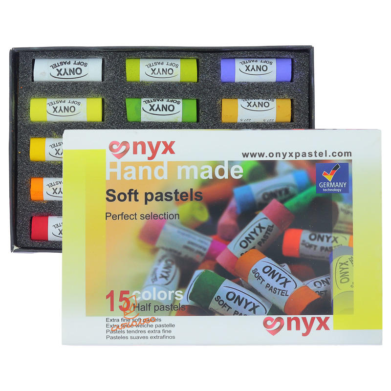 گچ پاستل دست ساز 15 رنگ مدل نیمه اونیکس ONYX