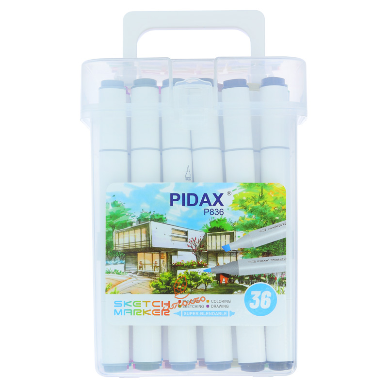 ماژیک راندو 36 رنگ 2 سر کد P836 پیداکس