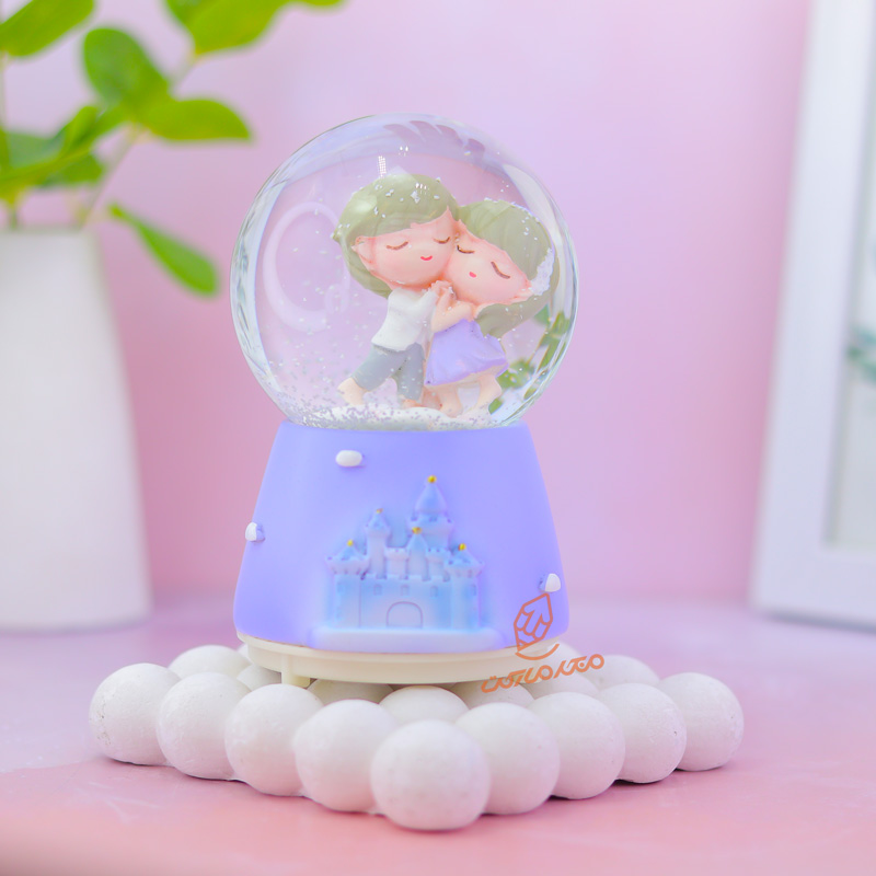 گوی فانتزی چراغ دار 12 سانت مدل Sweet Love کد B-01 (14).jpg