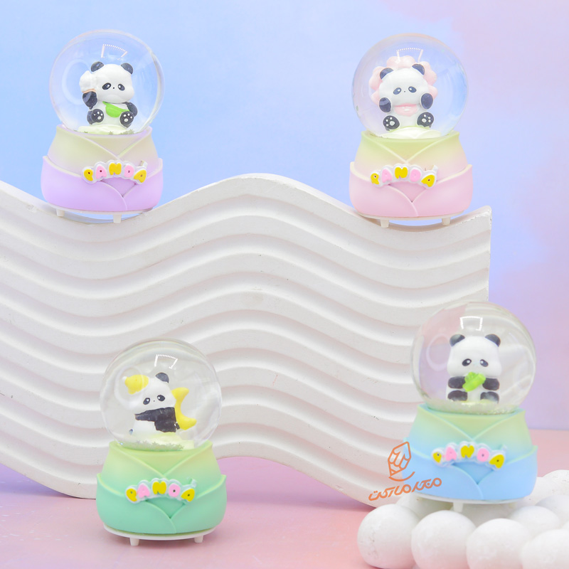 گوی فانتزی چراغ دار 7 سانت مدل پاندا کد D-01