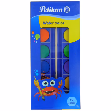 آبرنگ 12 رنگ طرح پلیکان (Pelikan)