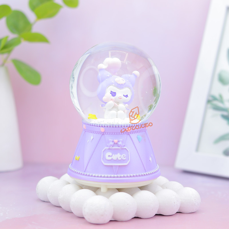 گوی فانتزی چراغ دار 12 سانت مدل کرومی کد B-04 (13).jpg