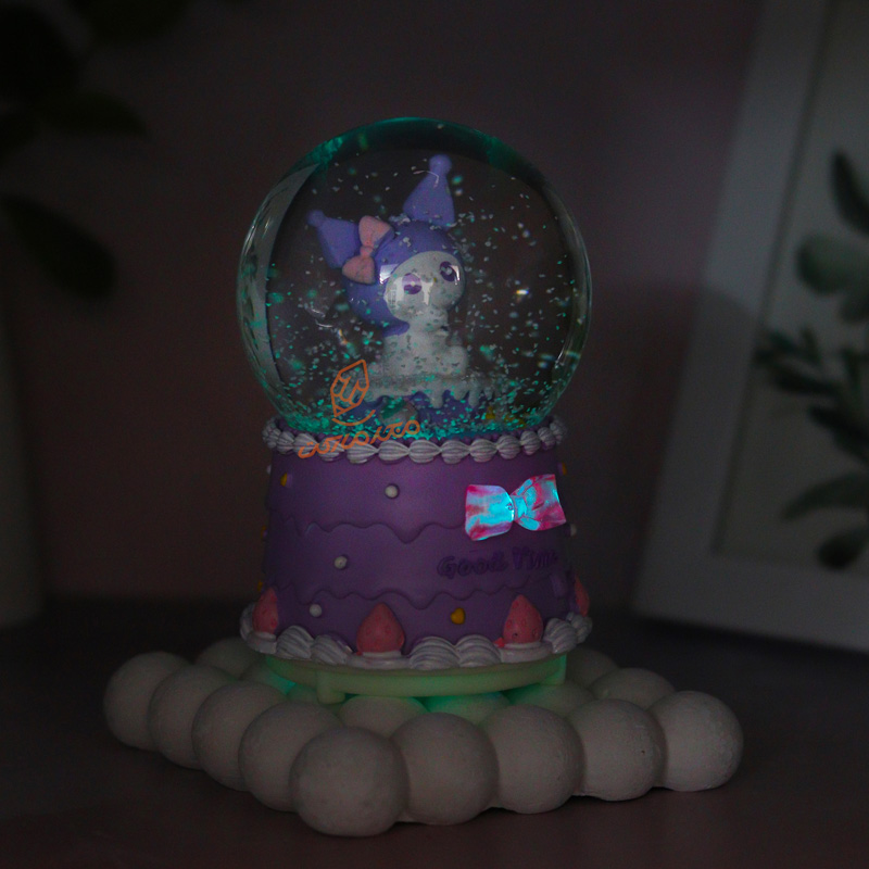 گوی فانتزی چراغ دار 12 سانت مدل کرومی کد B-04 (10).jpg