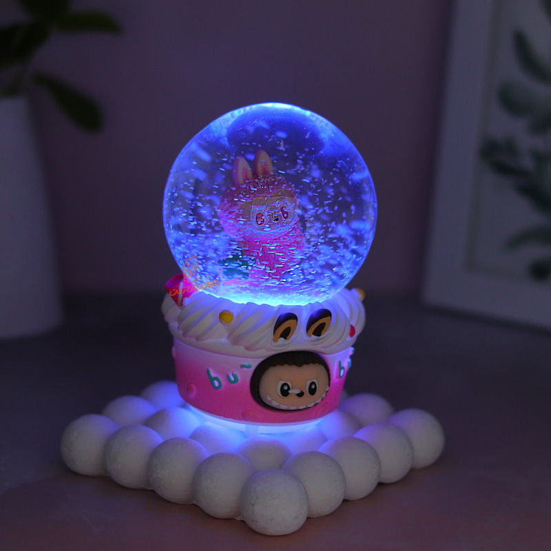 گوی فانتزی چراغ دار 12 سانت مدل لبوبو کد B-05 (5).jpg