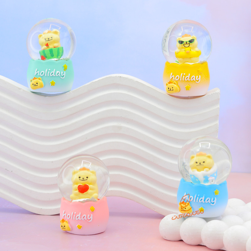 گوی فانتزی چراغ دار 7 سانت مدل شیر بازیگوش کد D-02