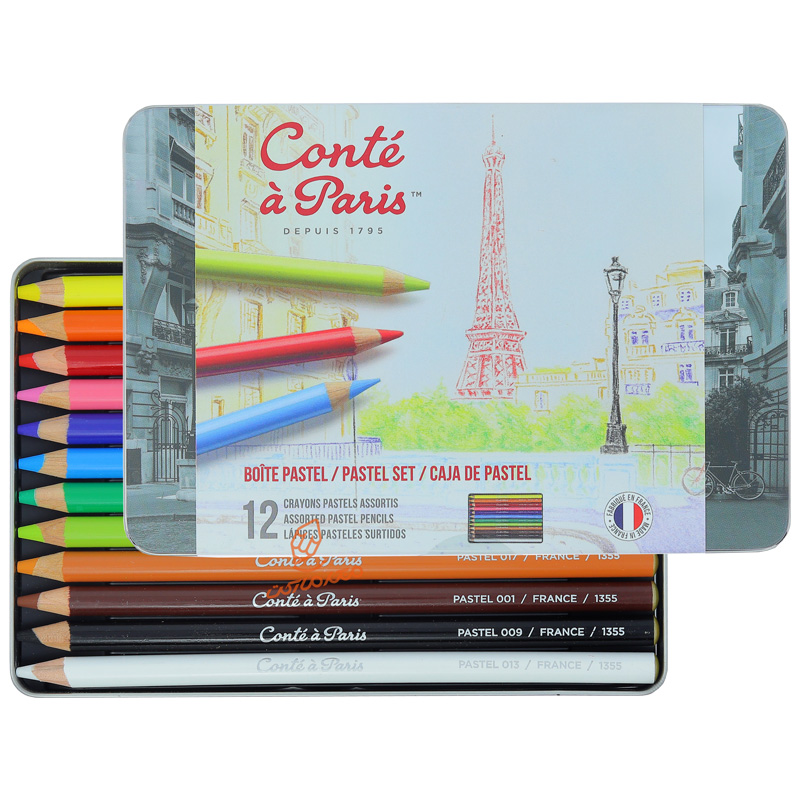 پاستل مدادی 12 رنگ کنته پاریس CONTE A PARIS