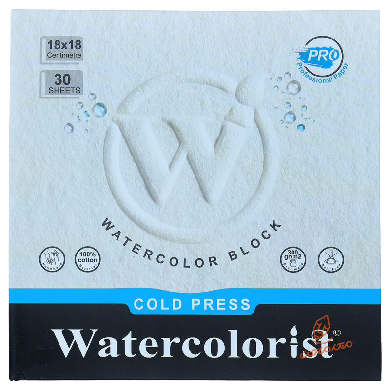 بلوک آبرنگ کلد پرس 18*18 (300 گرم ) واترکالریست