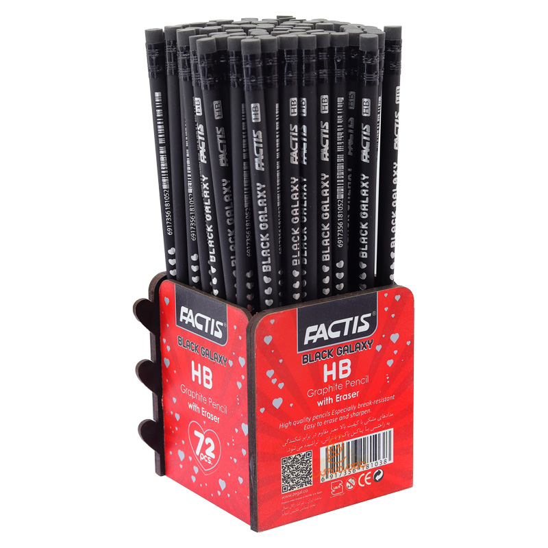 مداد مشکی 72 عددی بدنه طرحدار فکتیس FACTIS (9).jpg
