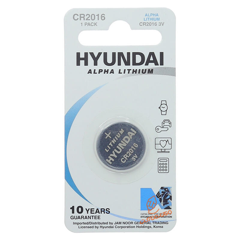 باتری سکه ای CR 2016 هیوندای HYUNDAI