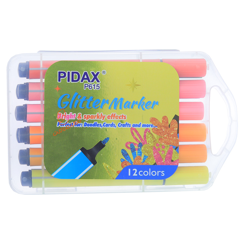 ماژیک 12 رنگ P-615 جوهر اکلیلی پیداکس PIDAX