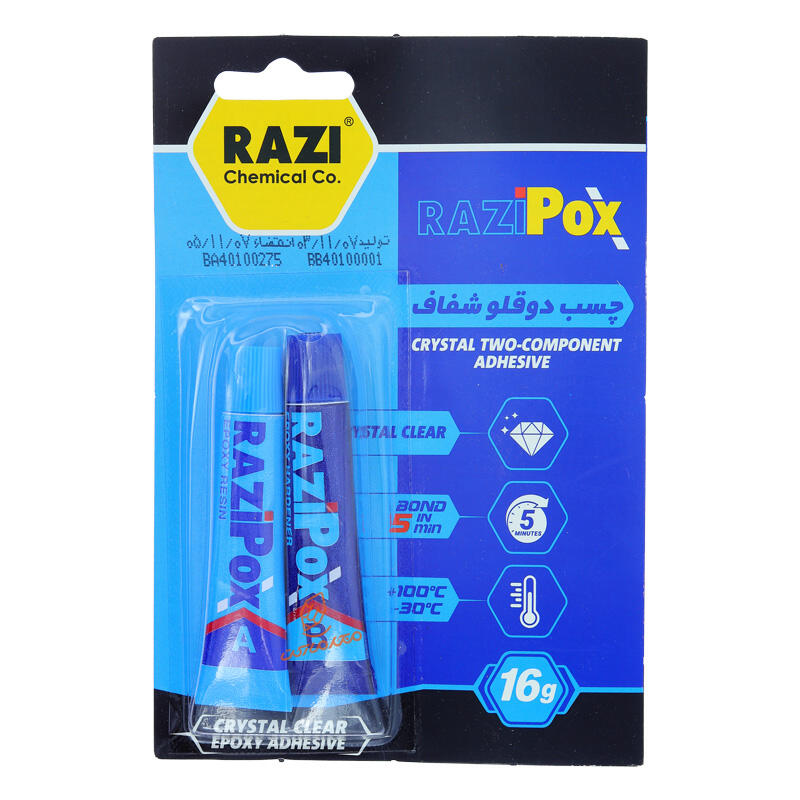 چسب دو قلو شفاف رازی RAZI