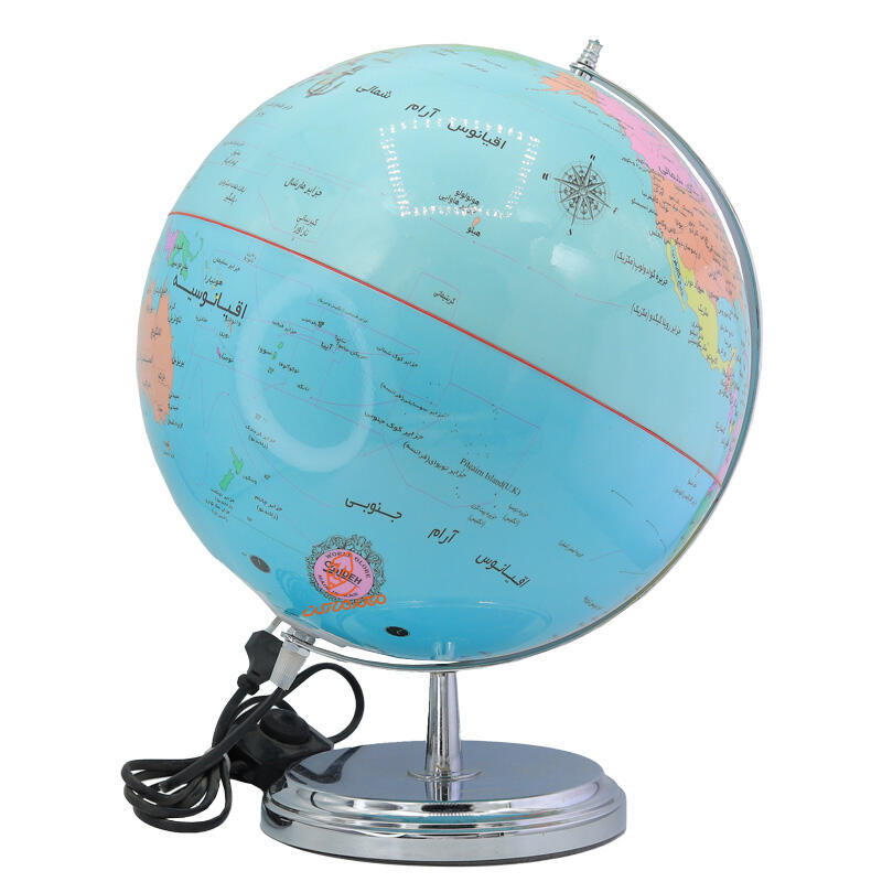 کره جغرافیا چراغ دار سایز 30 کد 129 ایده