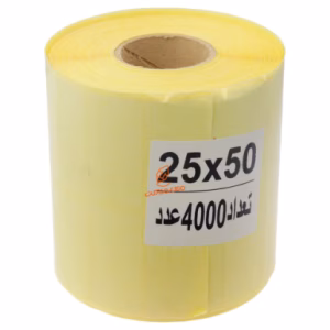 لیبل (برچسب) رولی 50*25 میلی متری سفید