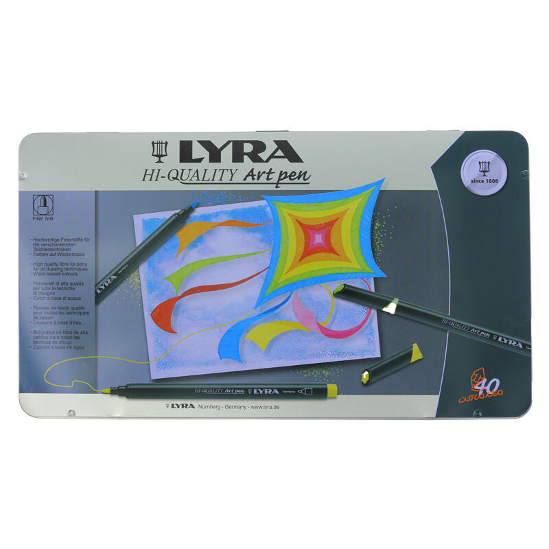 ماژیک طراحی حرفه ای 40 رنگ مدل ART PEN لیرا LYRA (3).jpg