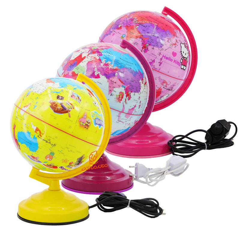 کره جغرافیا چراغ دار فانتزی سایز 20 کد 108 ایده