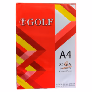 کاغذ A4 گلف 80 گرم GOLF (500 برگی)