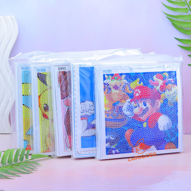 نقاشی الماسی مدل قاب عکس طرح انیمیشن A-B