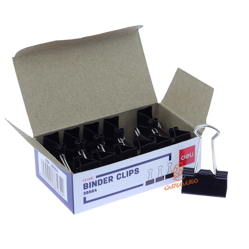 گیره دوبل 25 مشکی کد 38564 بسته 12 عددی دلی (2).jpg