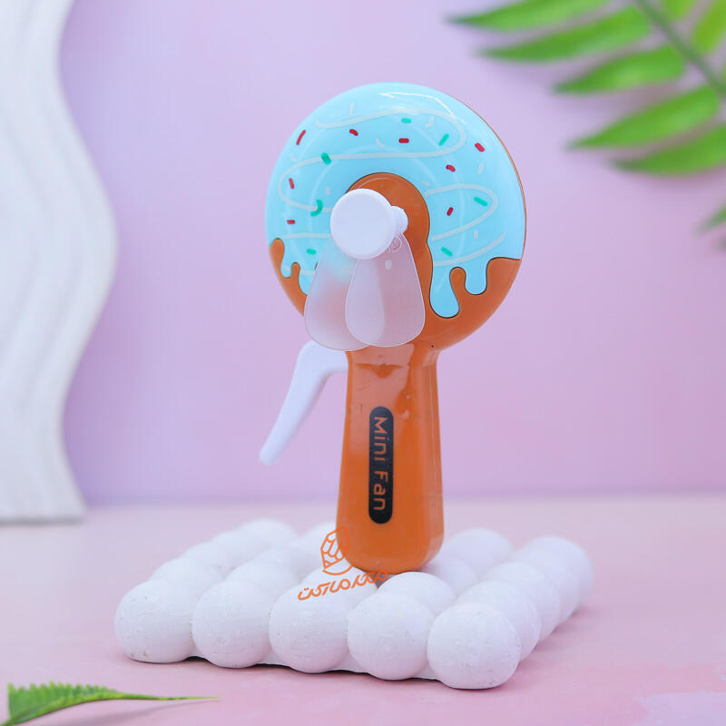 پنکه دستی فانتزی طرح دونات A-641.jpg