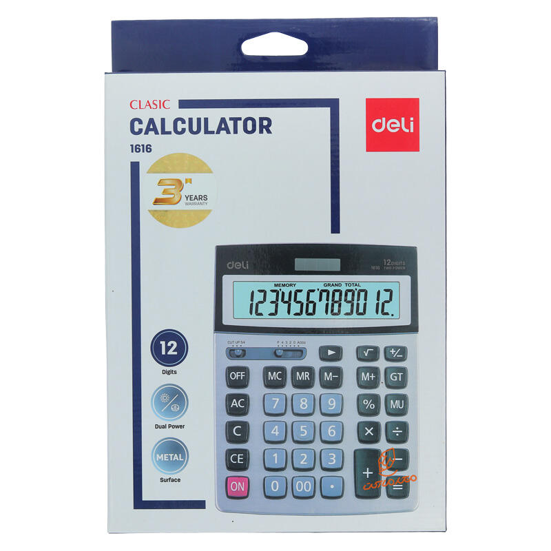 ماشین حساب رومیزی 12 رقم دلی مدل 1616