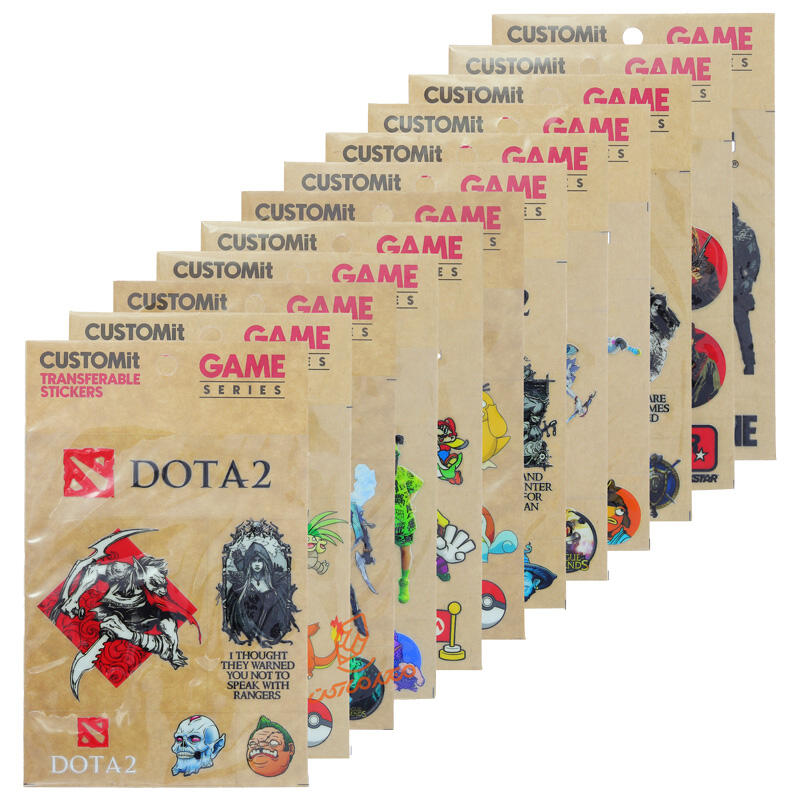 استیکر ضدآب فانتزی طرح GAME کاستوم ایت COSTUMit