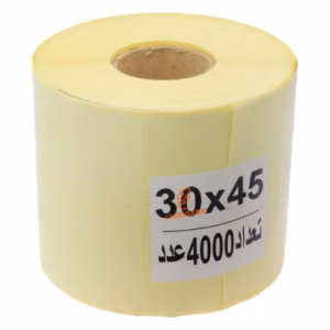 لیبل (برچسب) رولی 30*45 میلی متری سفید
