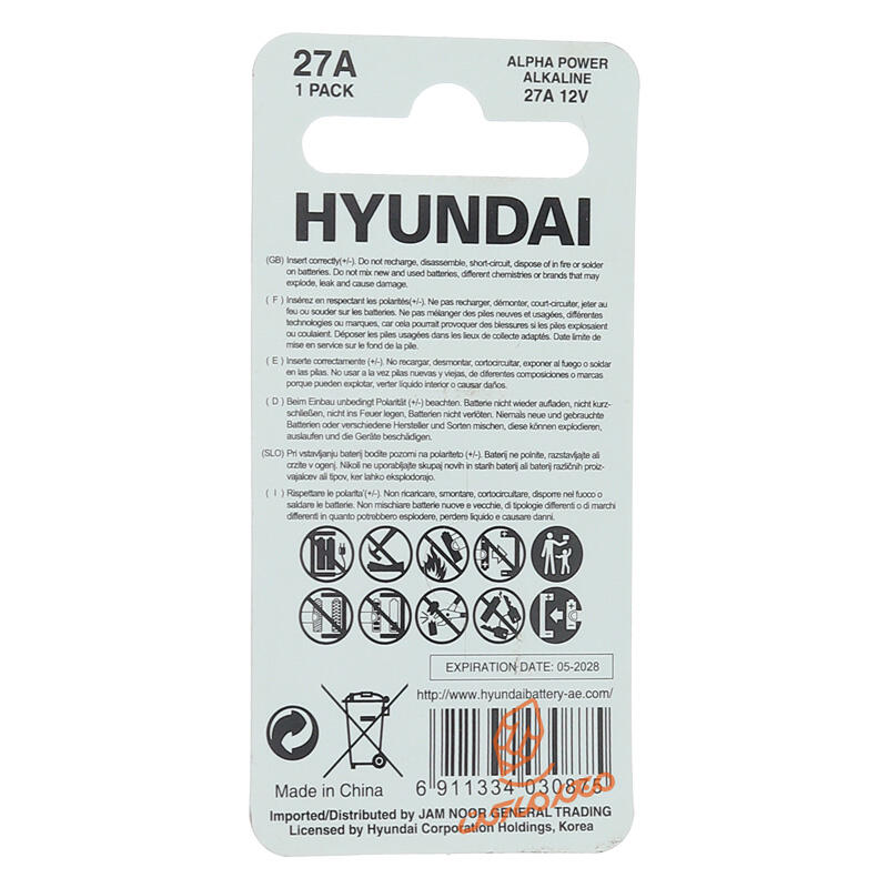 باتری ریموتی 27A تک عددی هیوندای HYUNDAI (2).jpg
