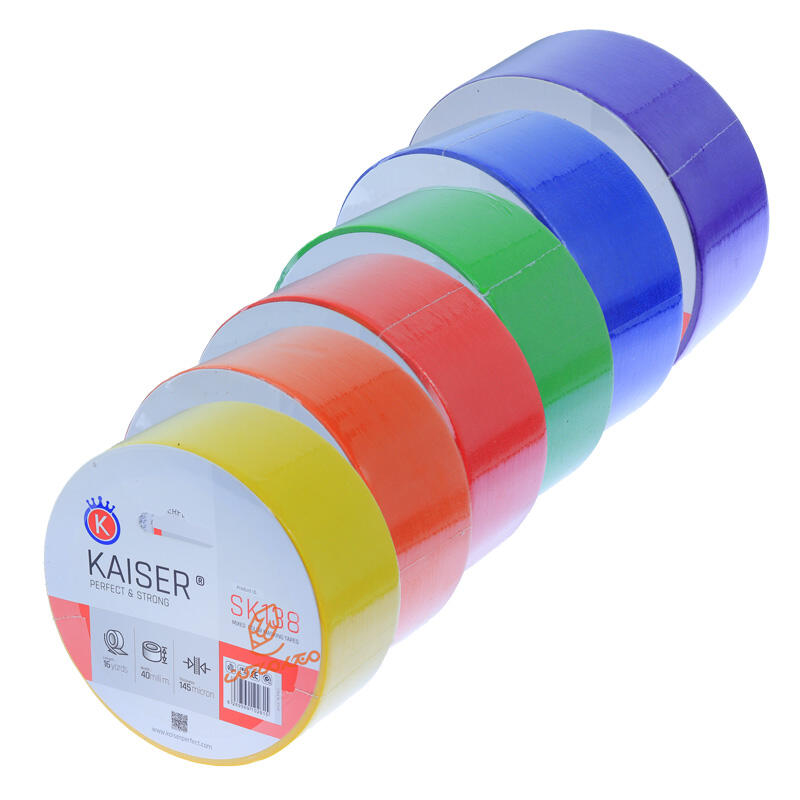 چسب کاغذی 4 سانت رنگی کایسر KAISER