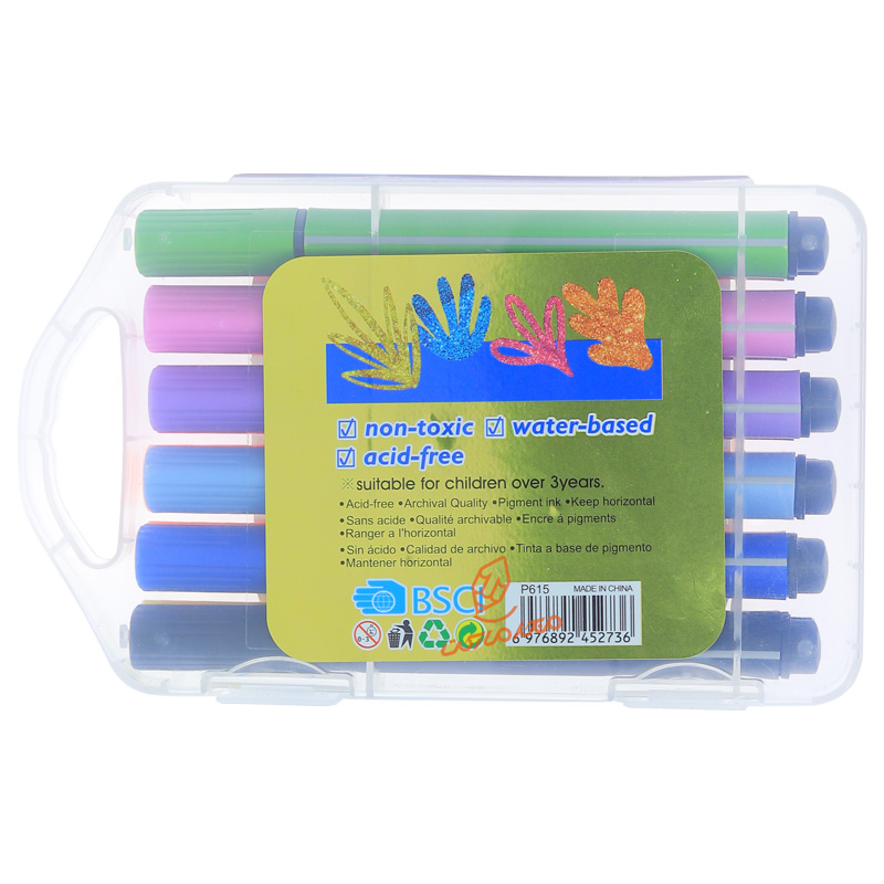 ماژیک 12 رنگ اکرولیک P-615 جوهر اکلیلی پیداکس PIDAX (1).jpg