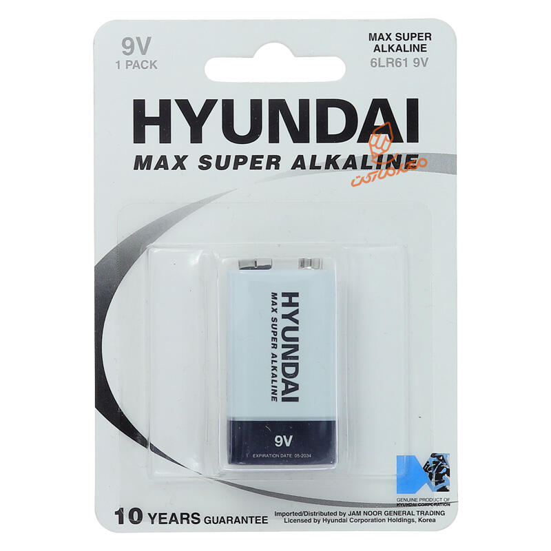 باتری آلکالاین کتابی 9 ولت هیوندای HYUNDAY