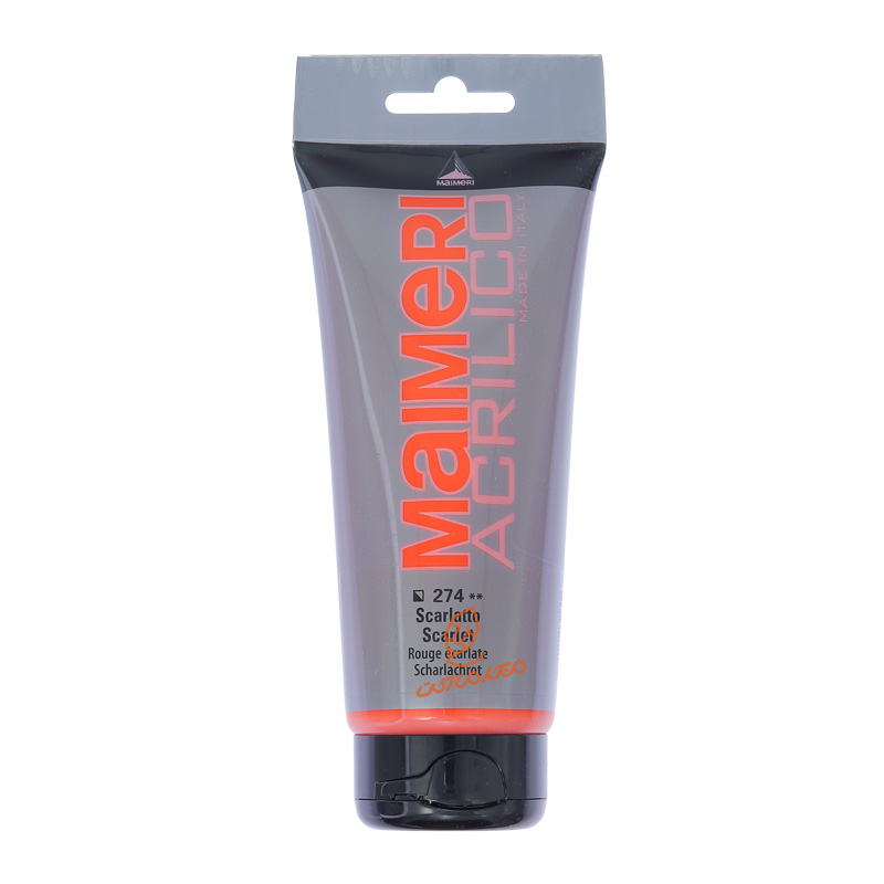 رنگ اکریلیک تک رنگ مایمری MIMERI - Scarlet 274.jpg