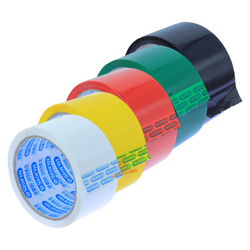 چسب 50 یارد پهن رنگی استورم