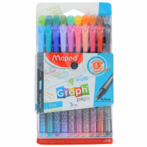 روان نویس 20 رنگ گراف پپس مپد MAPED
