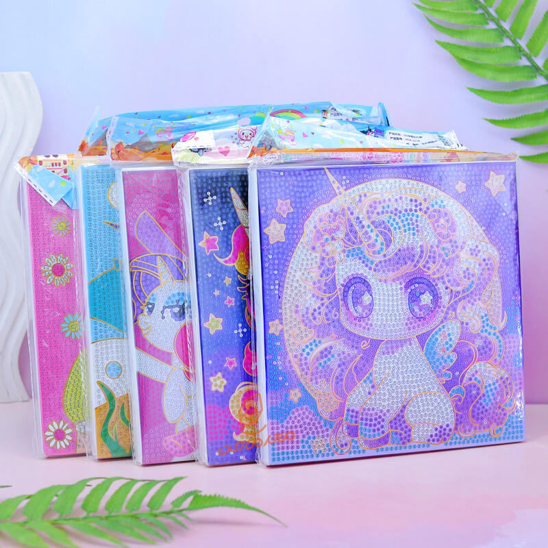 نقاشی الماسی مدل طلاکوب طرح یونی کورن  HDX-1078