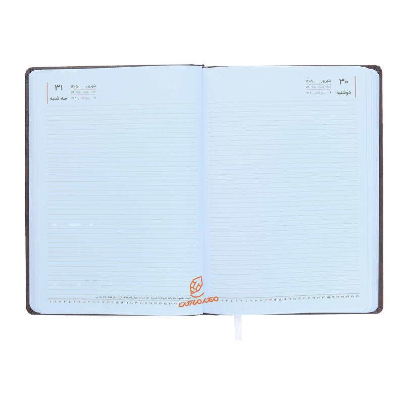 سررسید وزیری 1405 جلد چرم طرح دار عرش (5).jpg