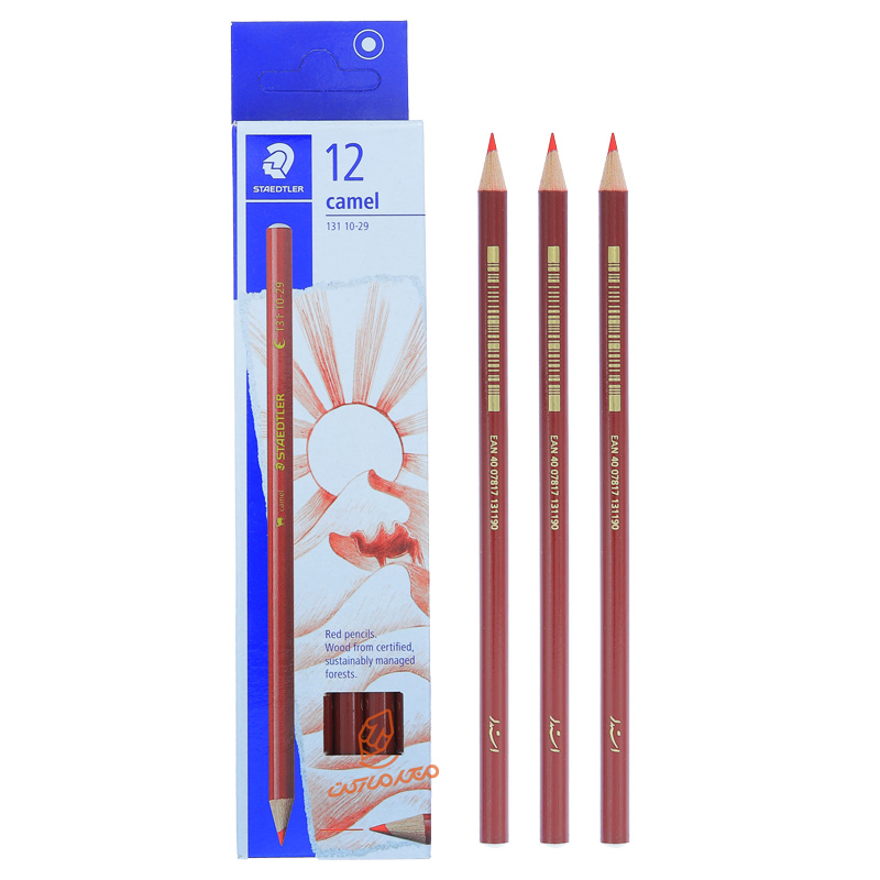 مداد قرمز 12 عددی مدل CAMEL استدلر