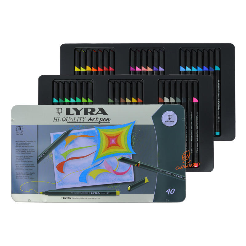 ماژیک طراحی حرفه ای 40 رنگ مدل ART PEN لیرا LYRA