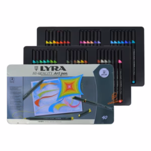 ماژیک طراحی حرفه ای 40 رنگ مدل ART PEN لیرا LYRA
