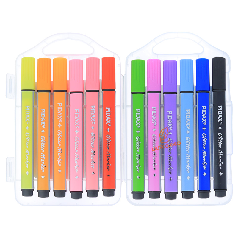 ماژیک 12 رنگ اکرولیک P-615 جوهر اکلیلی پیداکس PIDAX (2).jpg