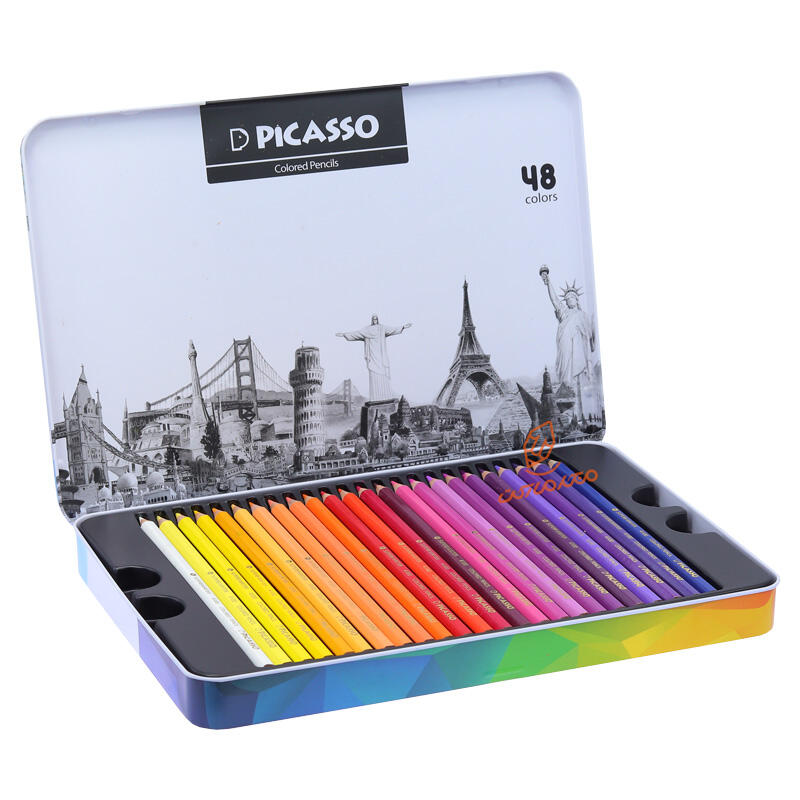 مداد رنگی 48 رنگ فلزی پیکاسو PICASSO (6).jpg