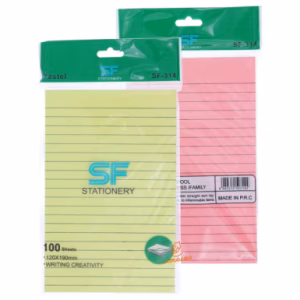 پست ایت (استیک نوت) B6 خط دار 314 اس اف SF