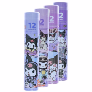 مداد رنگی 12 رنگ استوانه ای طرح کرومی U-1203