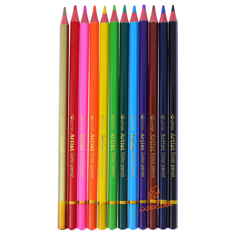مداد رنگی 12 رنگ استوانه ای طرح کرومی U-1203 (1).jpg