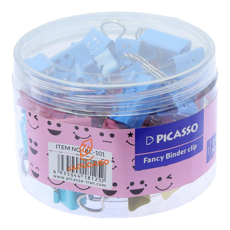 گیره دوبل فانتزی رنگی 25mm پیکاسو picasso (3).jpg