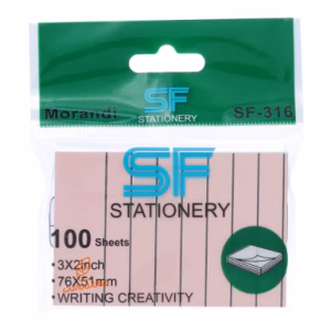 پست ایت (استیک نوت) 50*75 موراندی خط دار 316 اس اف SF