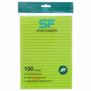 پست ایت (استیک نوت) A5 خط دار اس اف SF