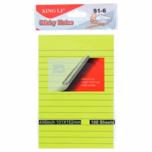 پست ایت (استیک نوت) A6 خط دار ژینگ لی XING LI